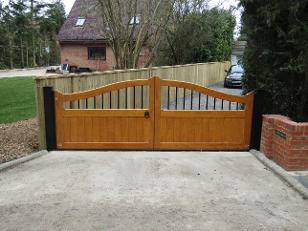 Flood Divert gates in the Classic style with steel spindles